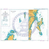 British Admiralty Nautical Chart  1419: Coco Channel and Northern Approaches to Port Blair